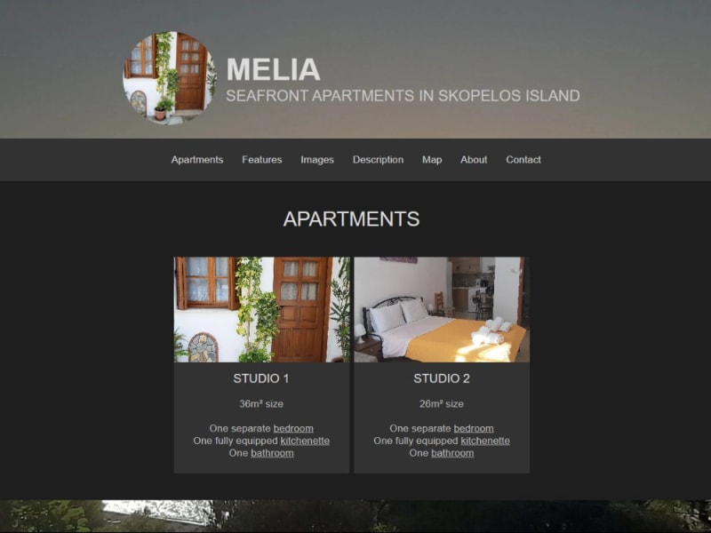 Melia Apartments | Website for Rental Apartments