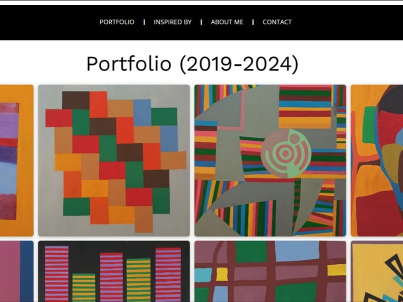 Καλλιτεχνικό Website με έργα ζωγραφικής