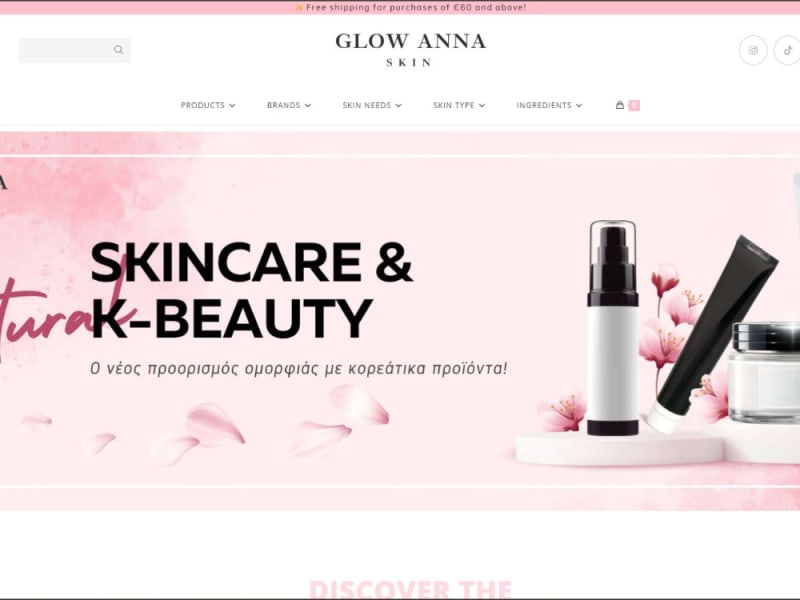 Korean Skincare E-shop – Custom Design & Development