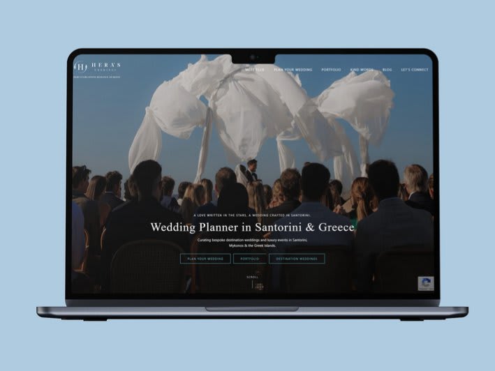 Hera's Weddings Custom UI/UX Website