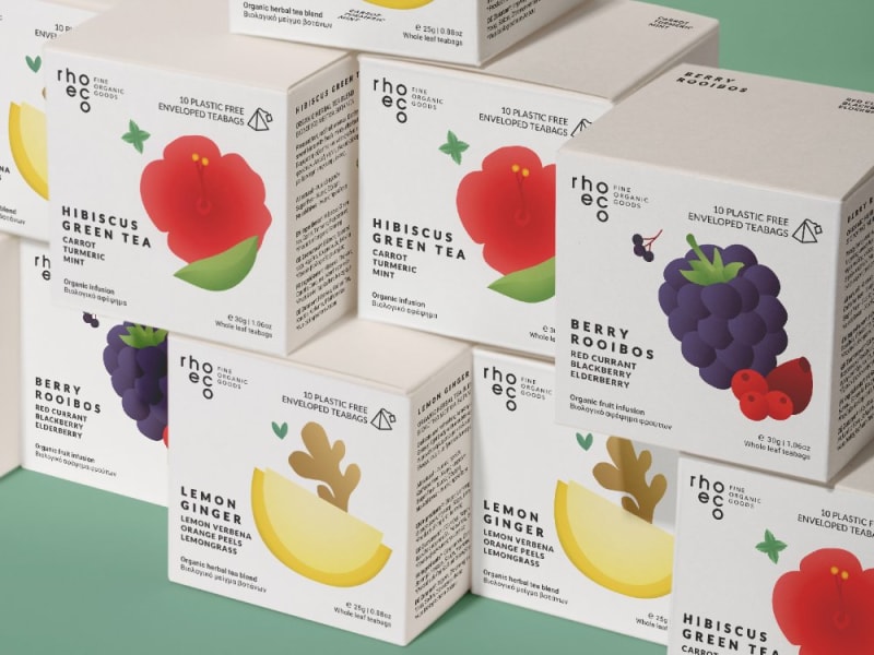 Packaging Design & Illustration for Rhoeco
