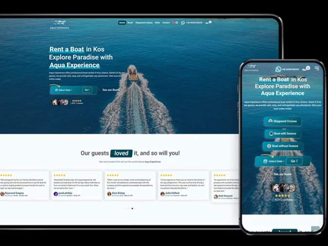 Ιστοσελίδα Ενοικίασης Σκαφών με Online Κρατήσεις
