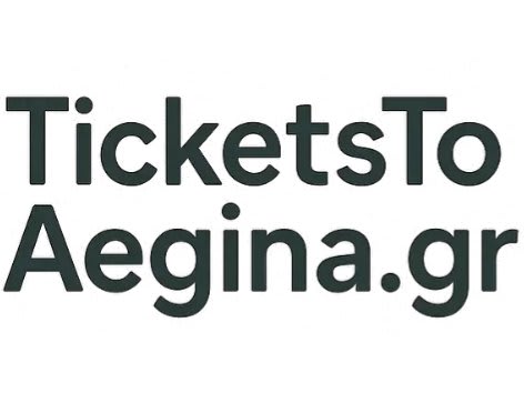 Κατασκευή Ιστοσελίδας - TicketstoAegina