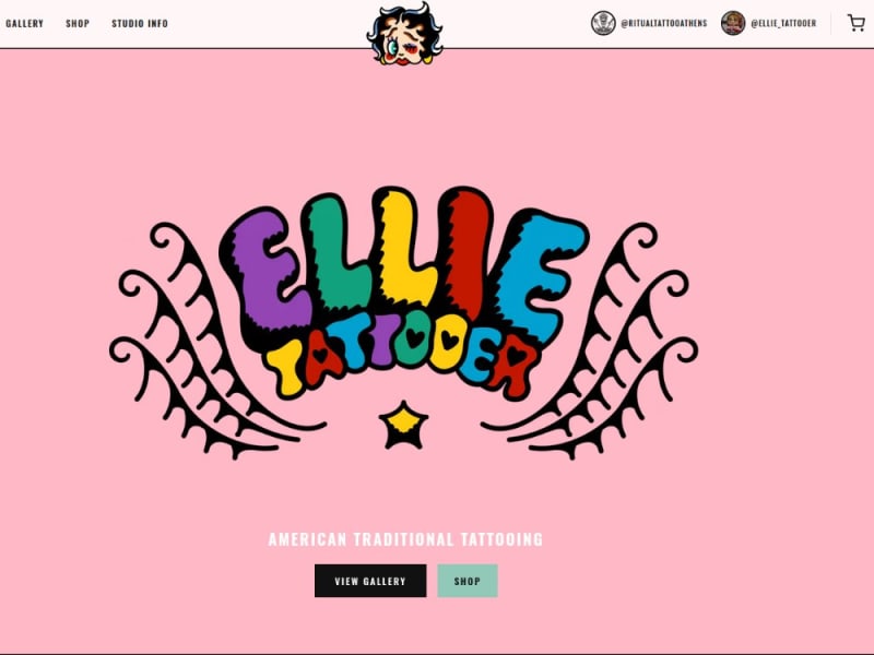 Ellie Tattooer Website