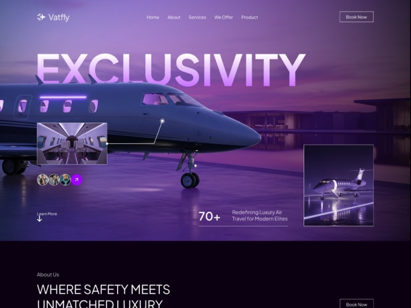 Vatfly – Website Ιδιωτικών Πτήσεων Jet