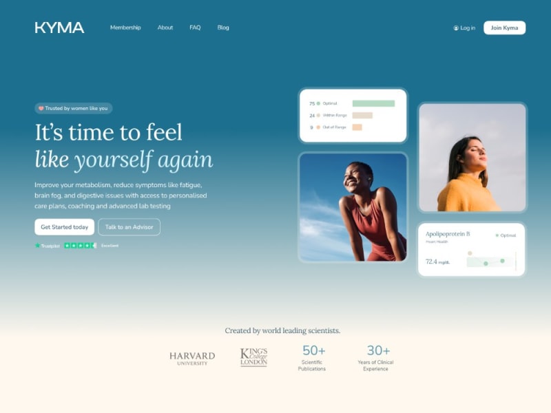Kyma Health - AI Tech SAAS - Branding & Website