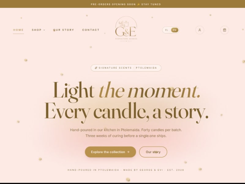 G&E Signature Scents (eShop, custom CRM, ERP)