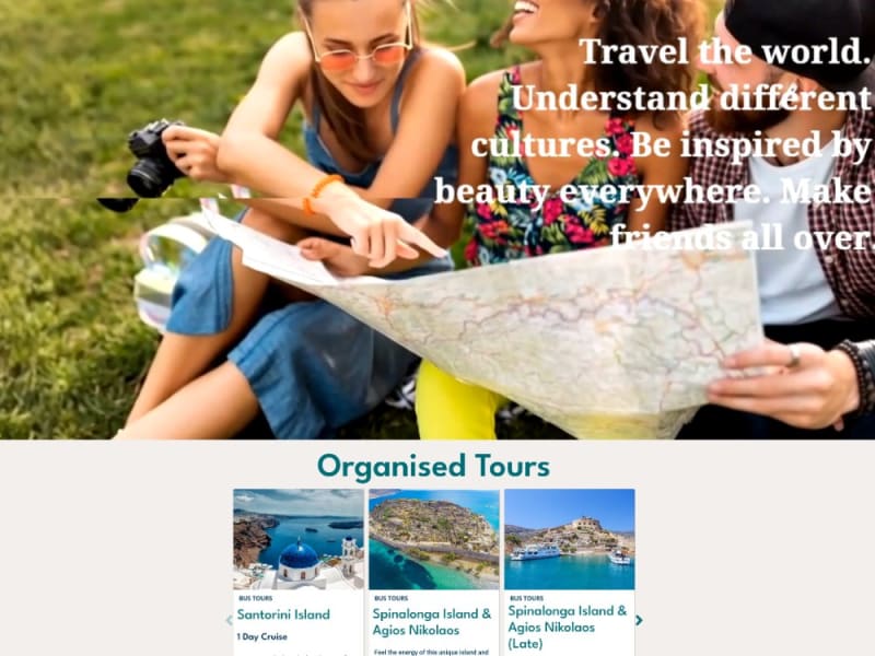 marvitravel.gr — Ιστότοπος παρουσίασης εκδρομών & tours στην Κρήτη σε WordPress