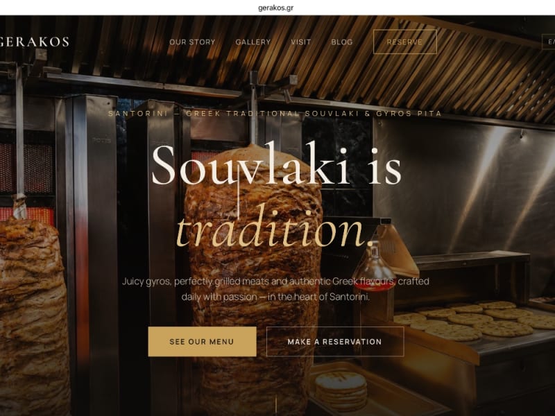Gerakos – Custom Restaurant Platform & Ongoing SEO/GEO Growth