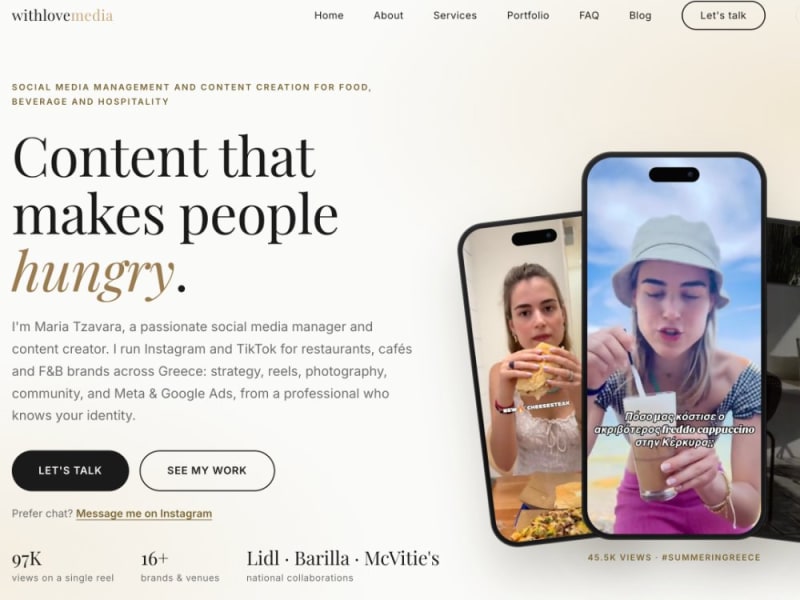 WithLoveMedia — Δίγλωσσο portfolio
