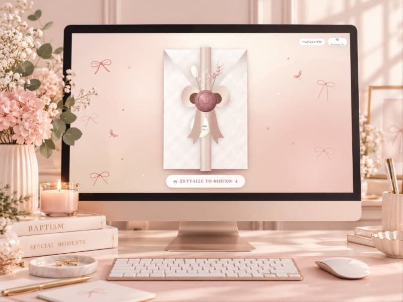 Interactive Baptism Invitation – Print & Digital Design