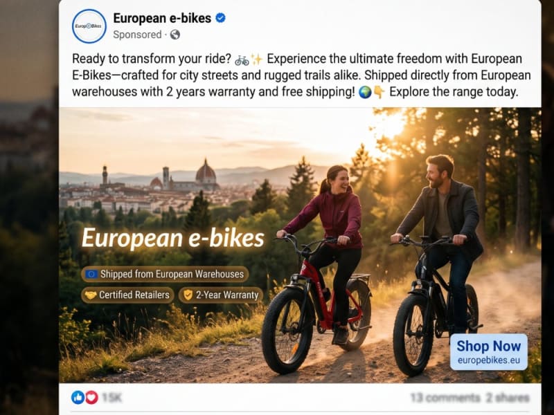 Website για Ηλεκτρικά Ποδήλατα