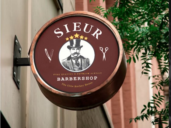 SIEUR Barbershop | Logo & Brand Identity Design