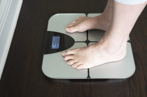 Bathroom Scales for Body Weight,Rechargeable Battery and Temperature Display