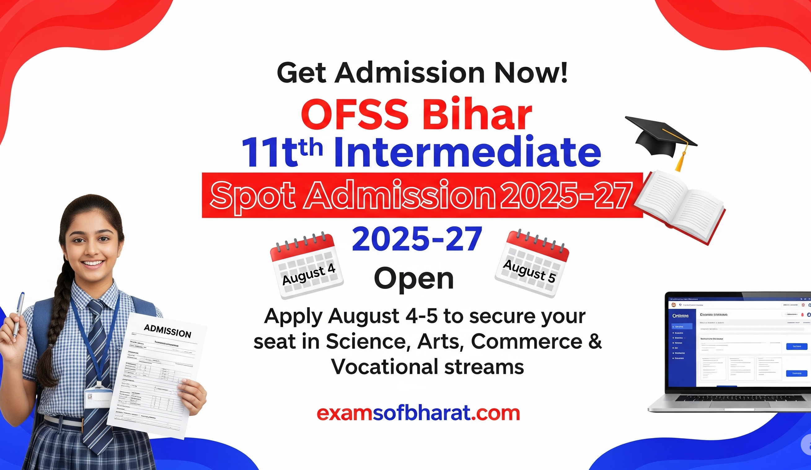 Complete Guide to OFSS Bihar 11th Intermediate Spot Admission 2025-27
