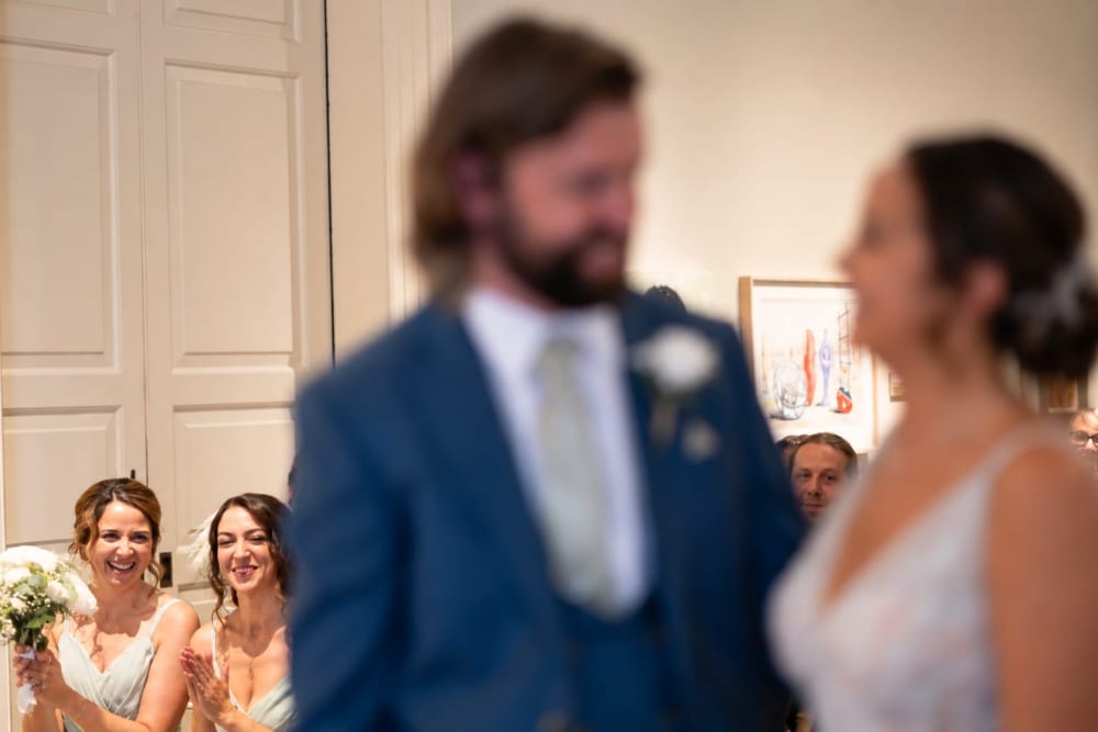 Guests watching the ceremony