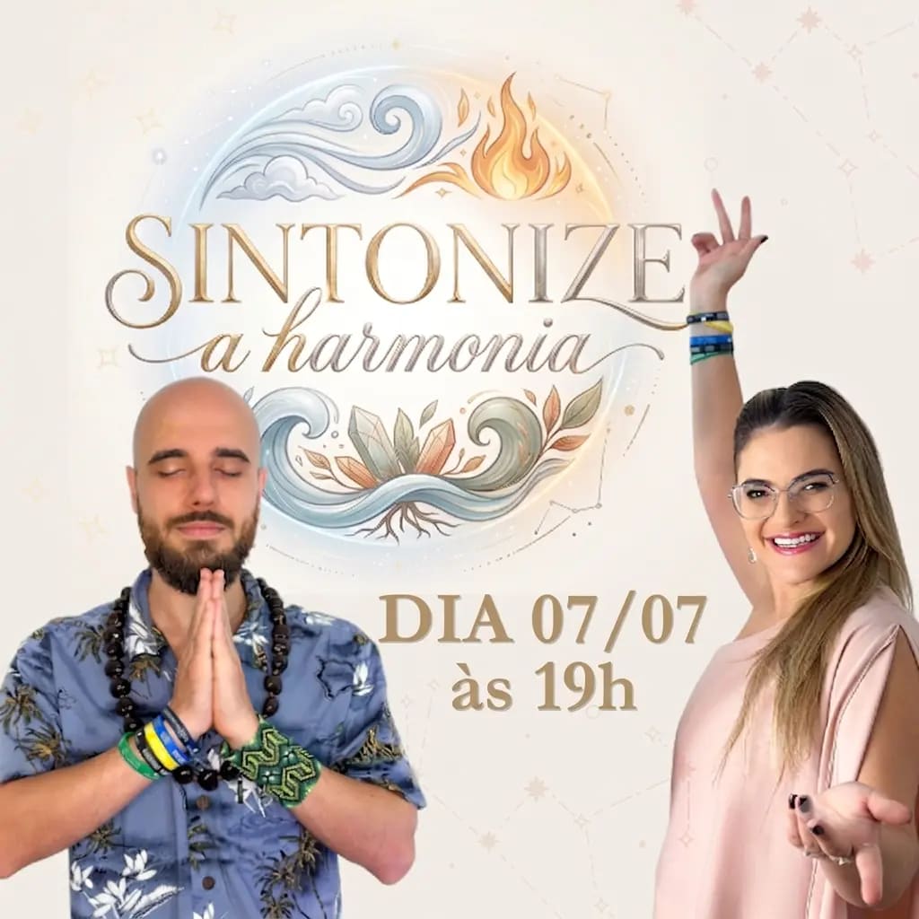 Sintonize a Harmonia, aula ao vivo com Lucas e Suelen Radin, dia 07 de julho às 19h