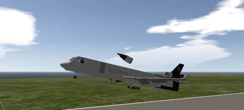 SimplePlanes | [GEN2] mid air break up lol Md-11F ups 2976 (N259UP)