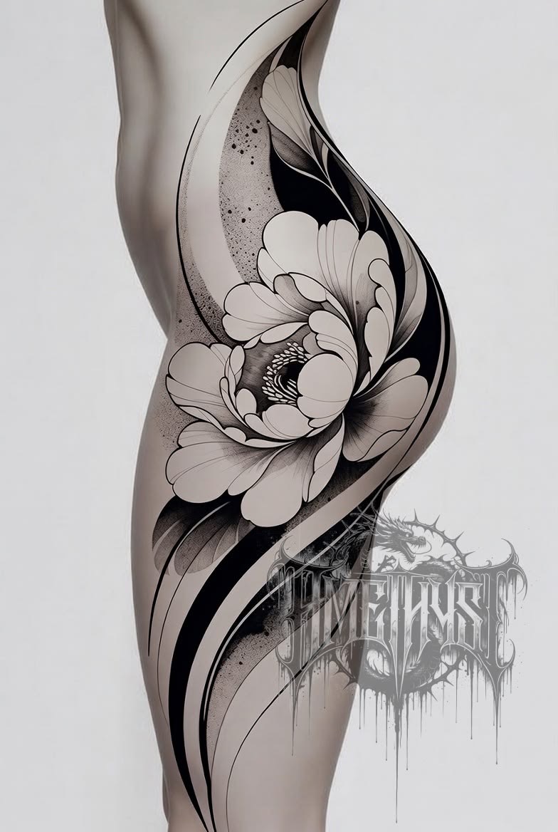 Tatuaje glúteo mujer
