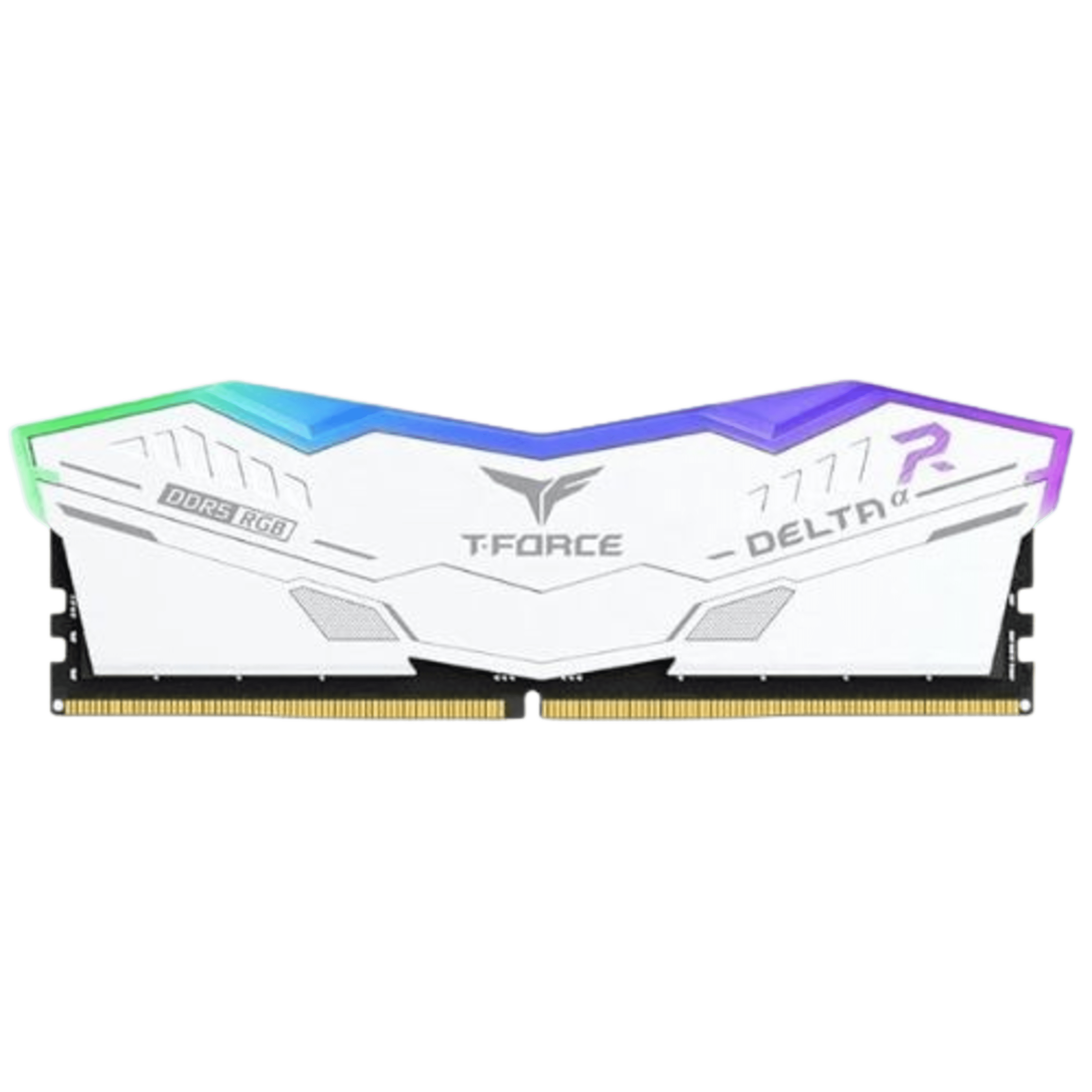 TeamGroup T-Force Delta RGB 16GB (16GBx1) DDR5 CL36 5600MHz RAM (White)