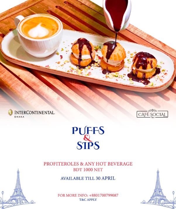 Puffs & Sips Dessert Combo Experience