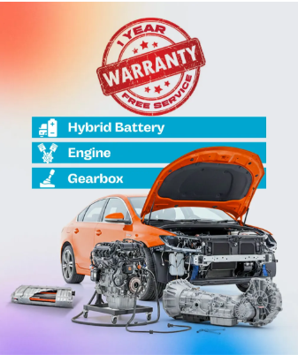 1 Year Service Warranty for Hybrid Battery, Engine & Gearbox