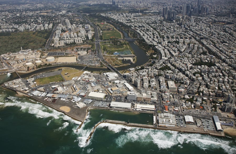 שפך הירקון — נקודת השקיעה