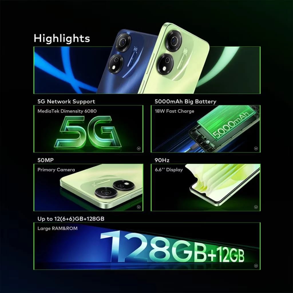 Itel P55 5G — HP 5G termurah Indonesia 2026