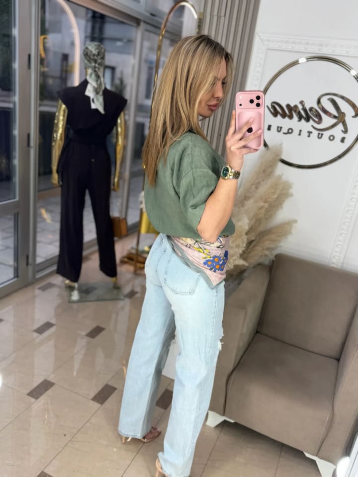 Wide Leg Lanene Hlače “Summer Flow”