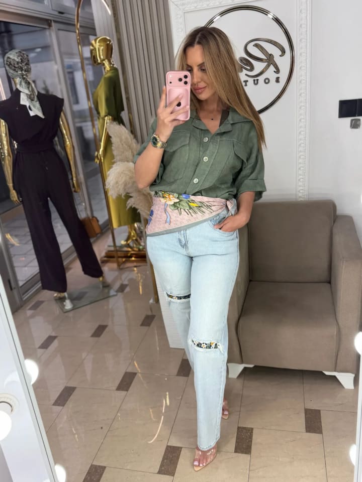 Wide Leg Lanene Hlače “Summer Flow”