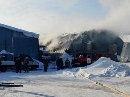 В Сургуте более 40 пожарных тушили крупное возгорание в промзоне города