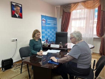 Оксана Михеева провела прием граждан по личным вопросам