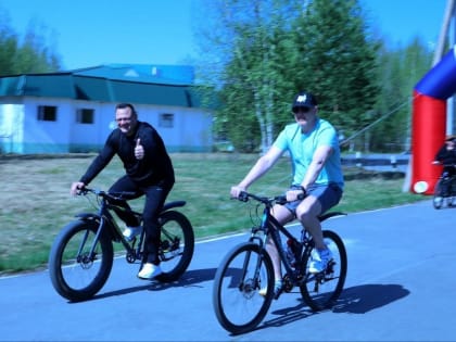 Александр Нохрин поддержал велопробег в Лангепасе
