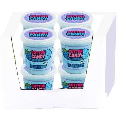 1.25 OZ LUPY LUPS PINK AND BLUE ASSORTED COTTON CANDY PDQ DISPLAY /12