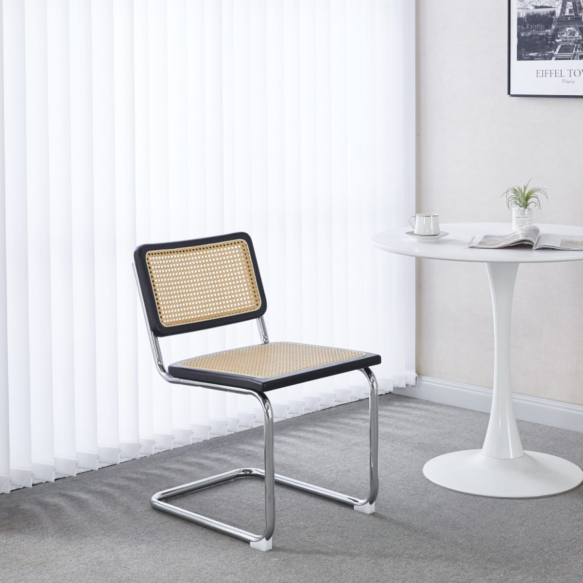 Silla Breuer Madera y Rattan - Madera