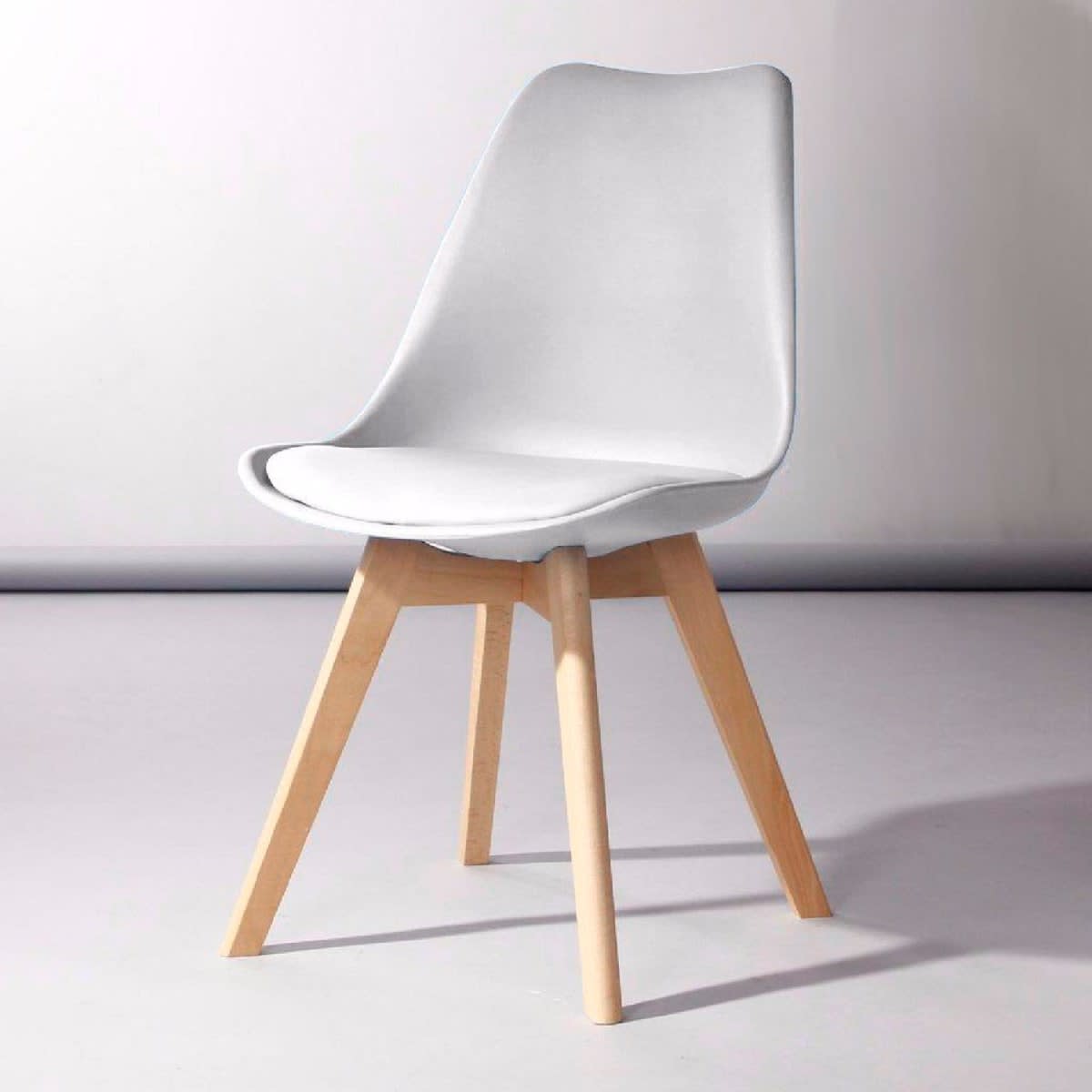 Silla Tulip Acolchada - Gris