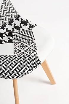 Silla Eames Patchwork Wood - Celeste