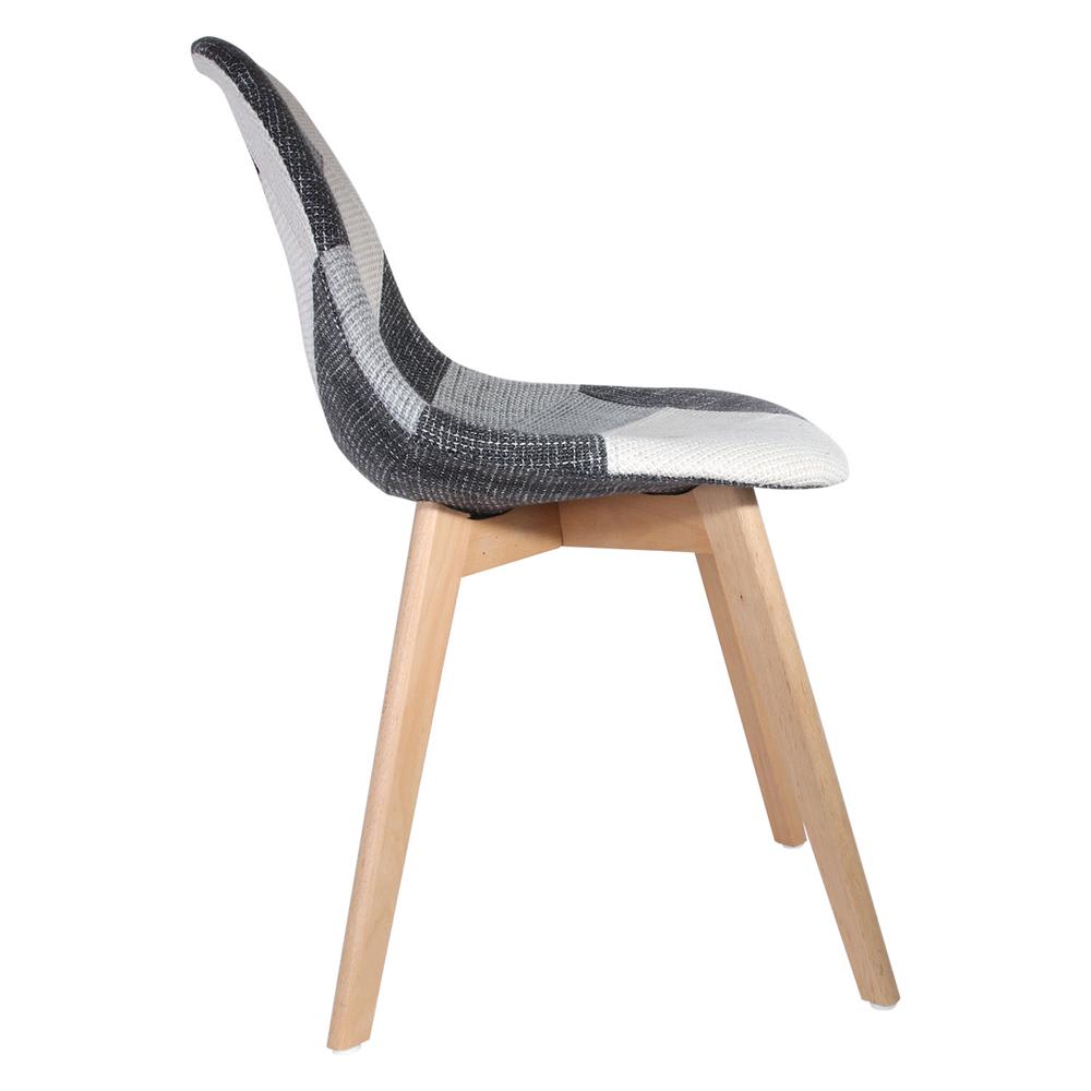 Silla Eames Patchwork Wood - Celeste