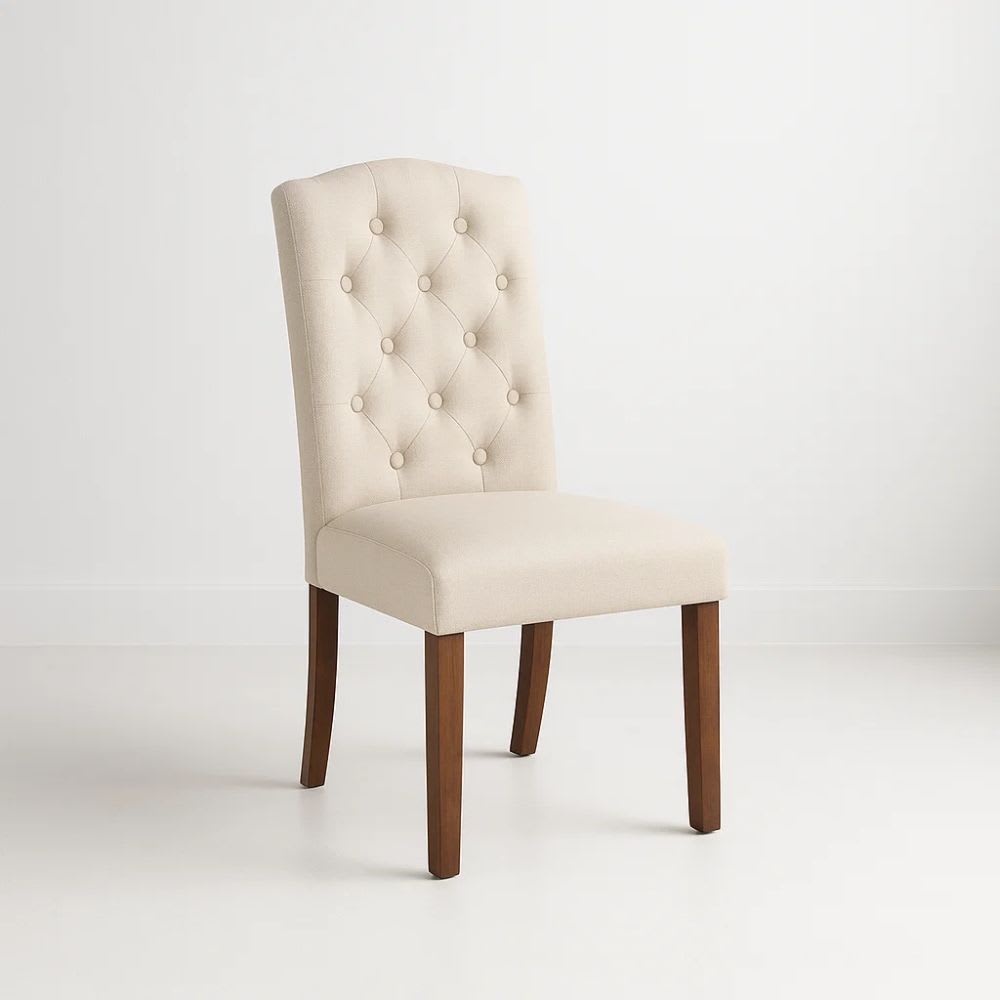 Silla de Comedor Acolchada Madera Elegance