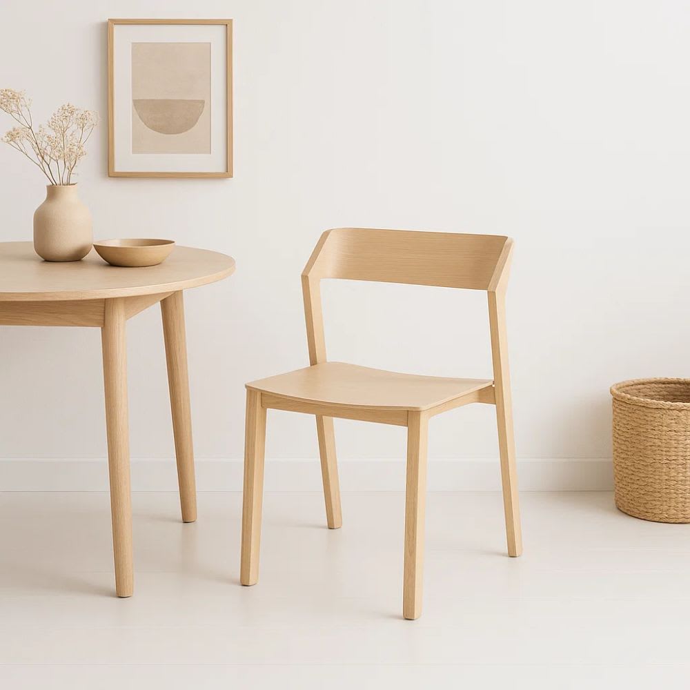 Silla de Comedor Madera Rover Viena Natural