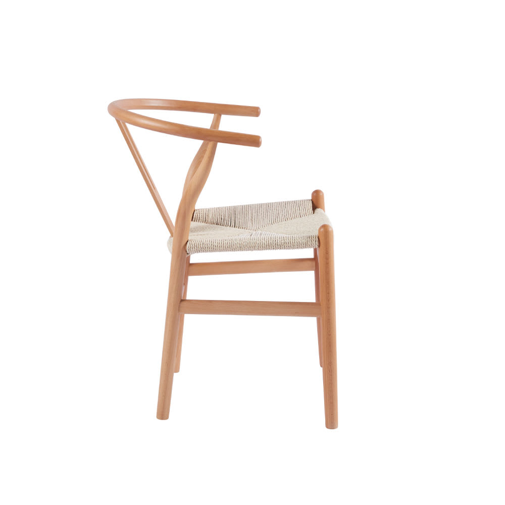 Silla Wishbone Madera e Hilo de cuerda - Madera
