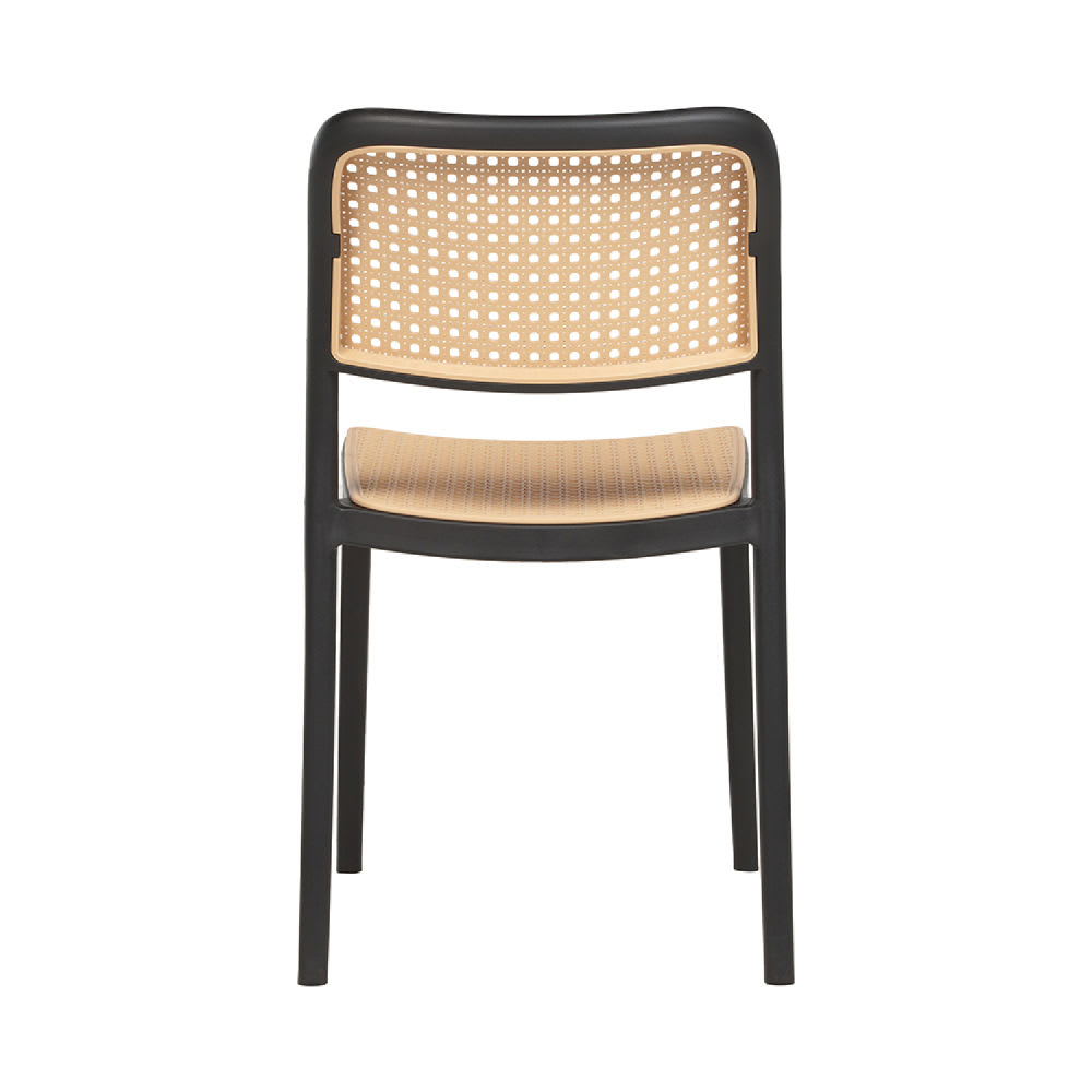 Silla de Terraza o Comedor Hoffman Enrejada - Negra