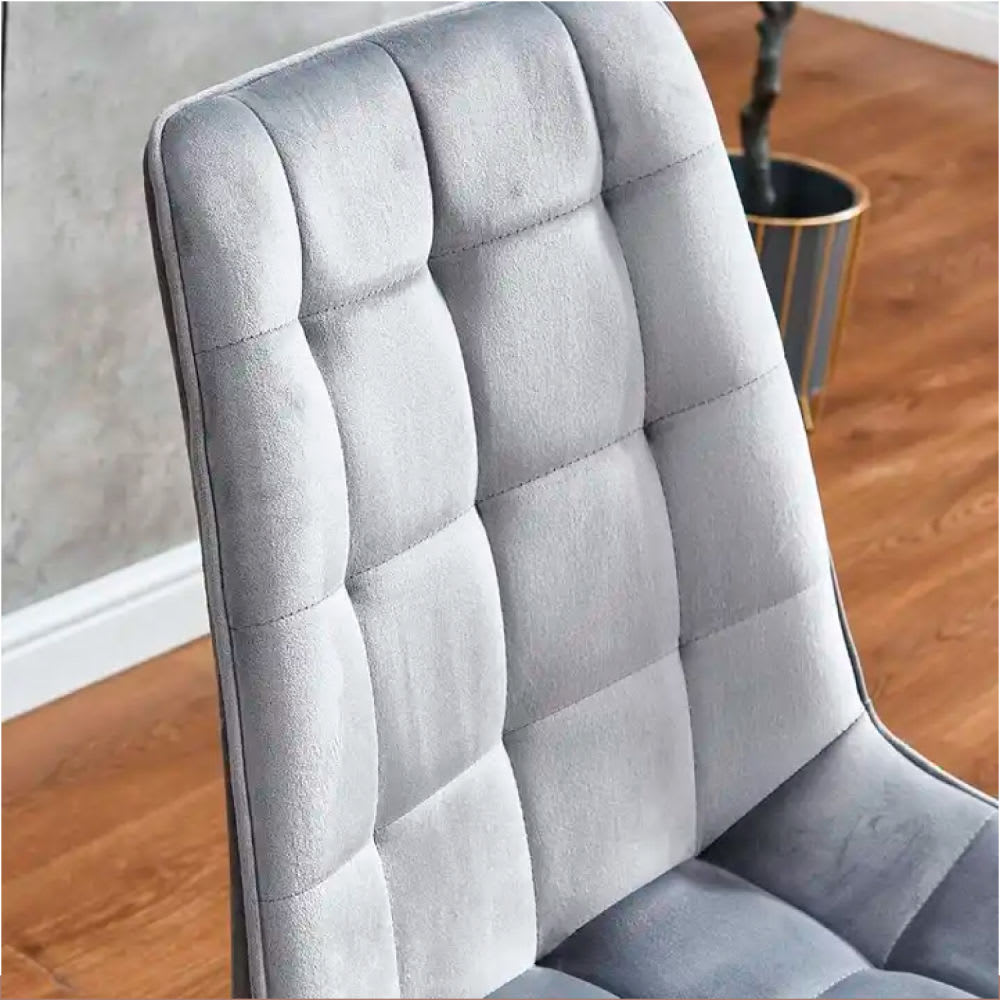 Silla Macron Terciopelo - Gris