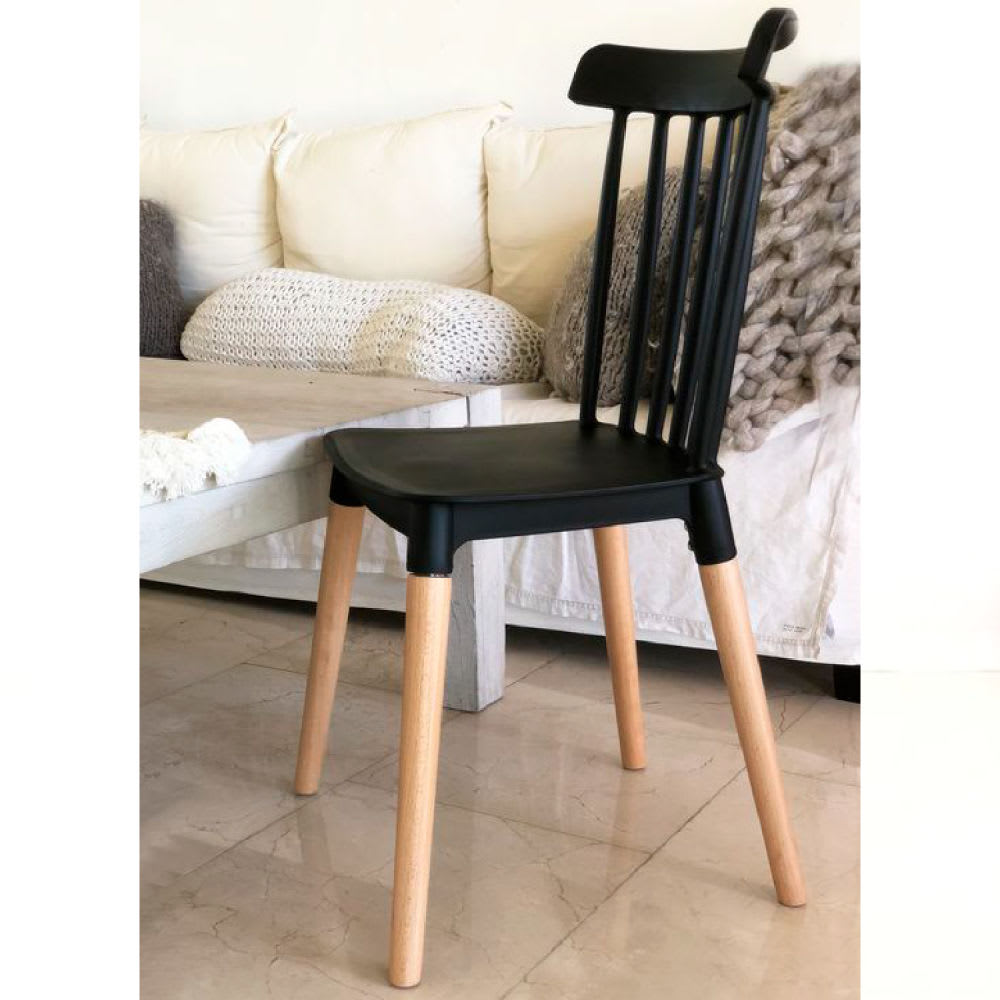 Silla Windsor - Negra (Caja de 4 unidades, precio unitario)