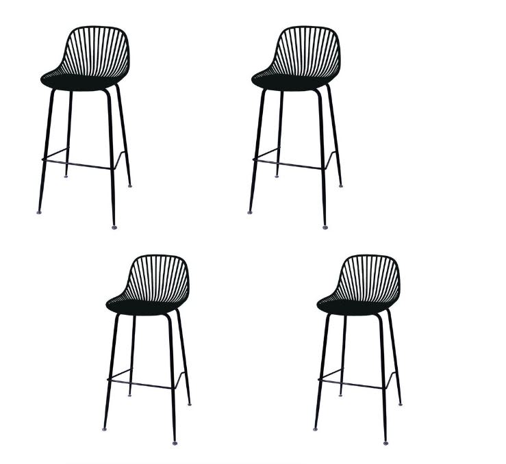 Taburete Tropea 77 cm - Negro