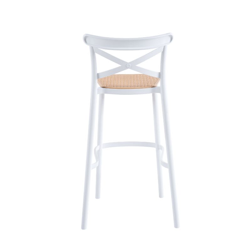 Taburete Crossback 77 cm - Blanco