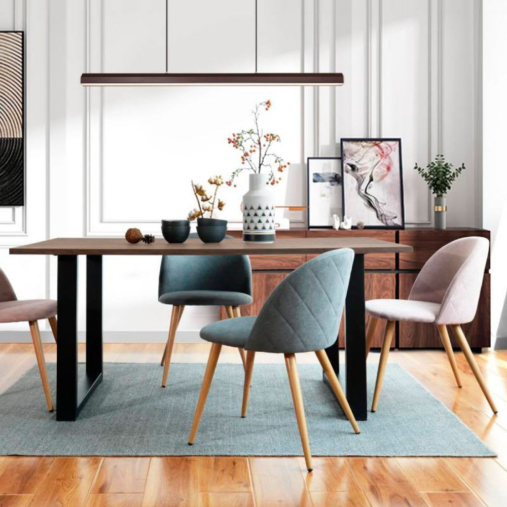 Mesa Industrial MDF 160x90 - Madera Oscura Walnut