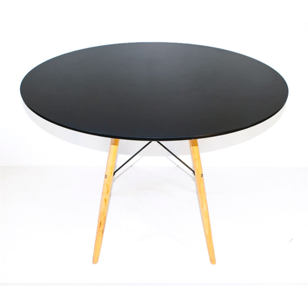 Mesa Eames 100cm redonda - Negra