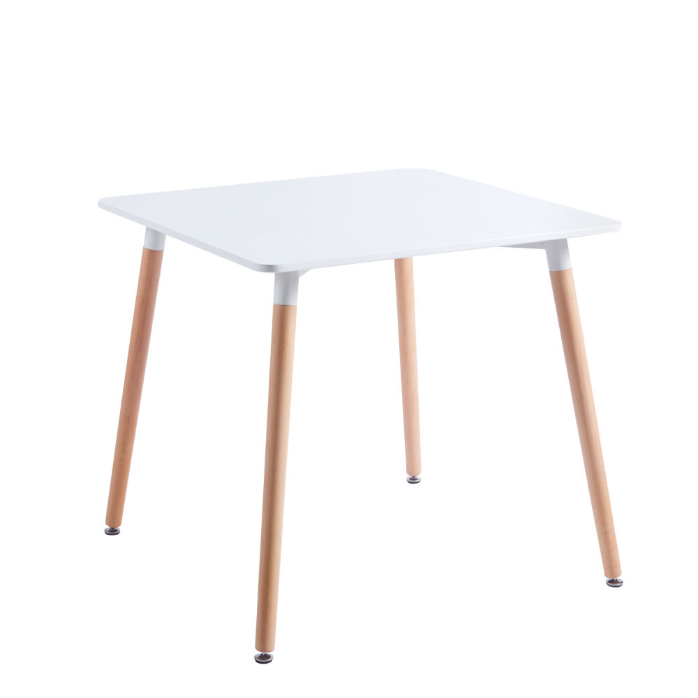 Mesa Eames Cuadrada MDF 80 cms - Negro