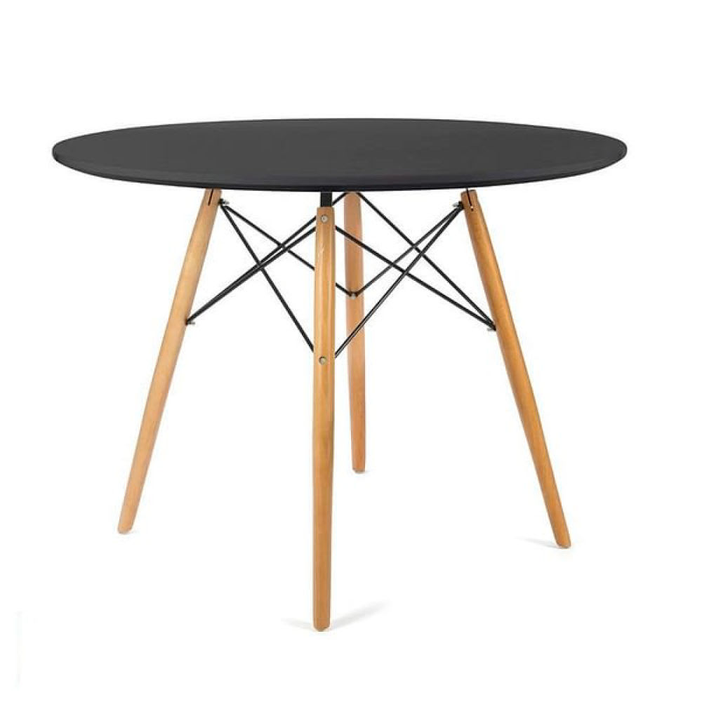 Mesa Eames 80cm redonda - Negra